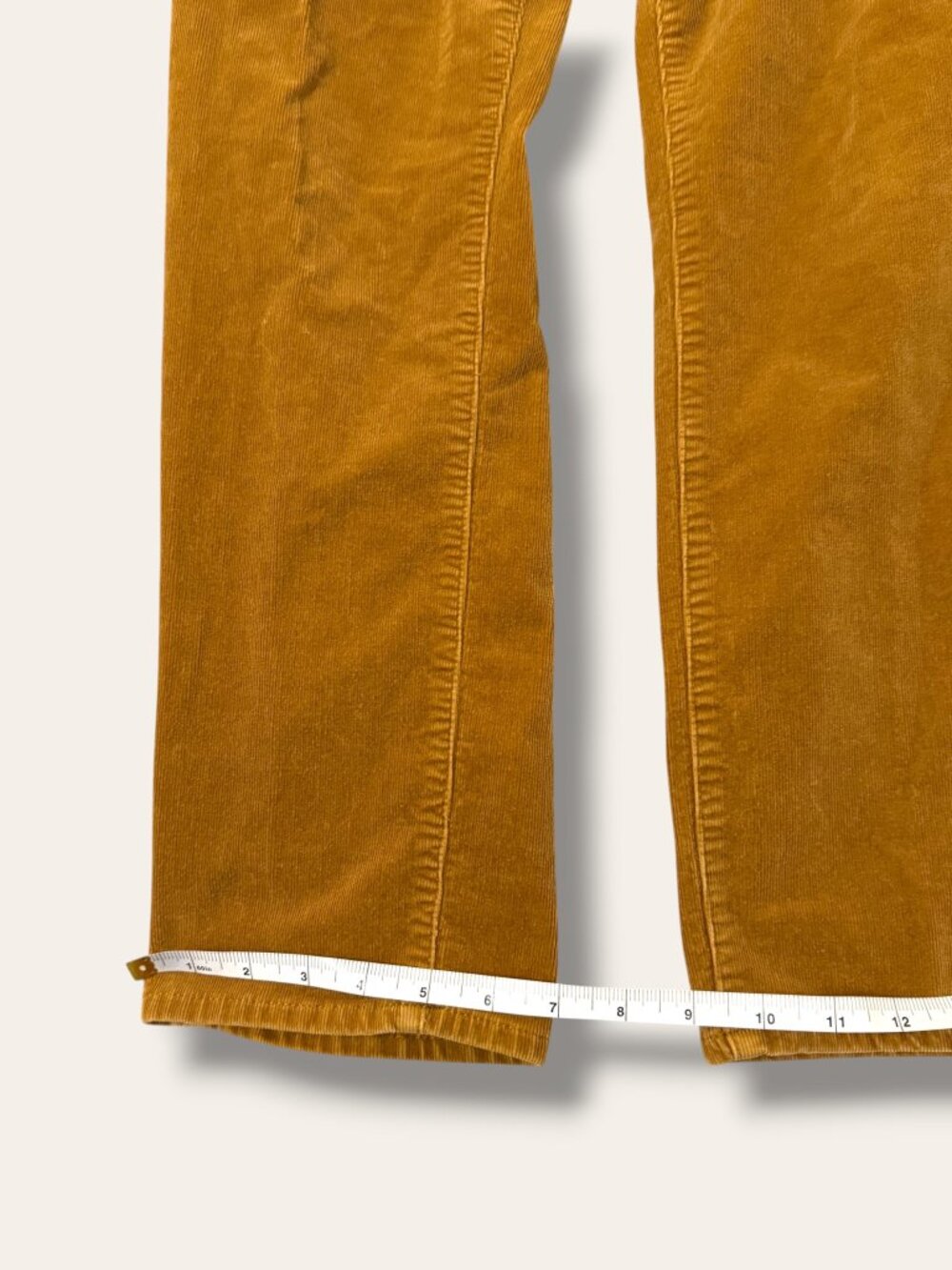 Talbots Pants Womens 10P Corduroy Straight Leg Petite Mustard Brown Classic - Picture 8 of 10